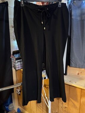 Jones New York Black Drawstring Waist Pants